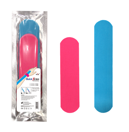 Nasara - Precut Kinesiotape voor de pols - 5cm x 20/25cm - Intertaping.nl