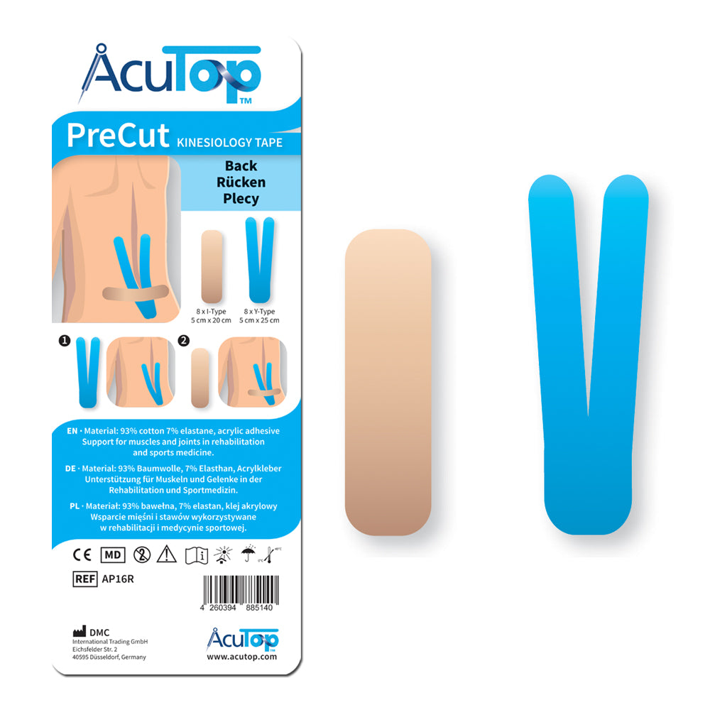 AcuTop precut voorgesneden kinesiologietape