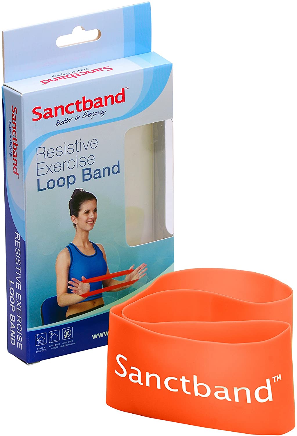Sanctband - Weerstandband Licht - Oranje - 66cm - Intertaping.nl