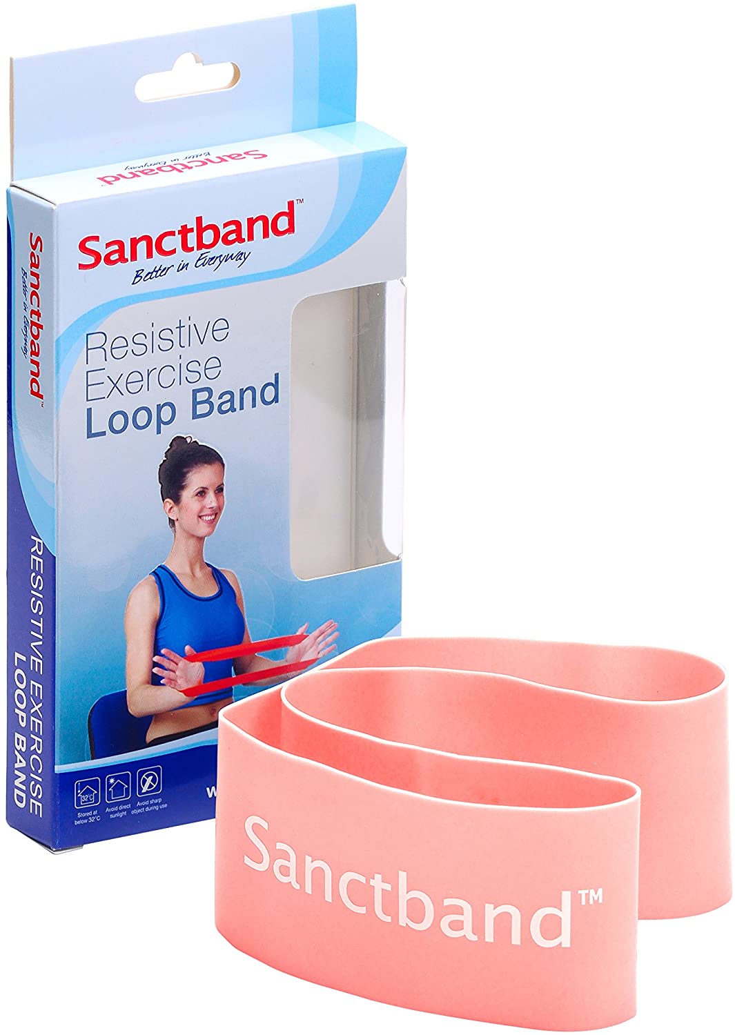 Sanctband - Weerstandband Extra Licht - Peach - 66cm - Intertaping.nl