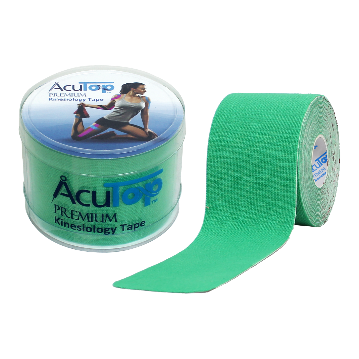 Acutop - Premium Kinesiologie Tape - Groen - 5cm x 5m - Intertaping.nl