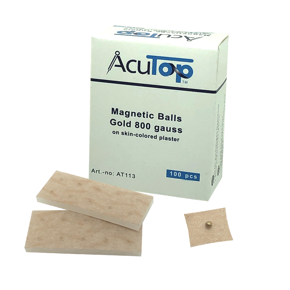 Acutop - Magnetische kogelpleisters - goud - 100st - Intertaping.nl