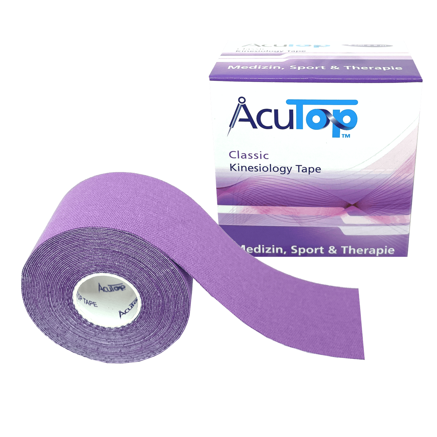 Acutop - Classic Kinesiologie Tape - Paars - 5cm x 5m - Intertaping.nl